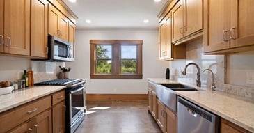Kitchen remodel with stainless steel appliances in Manhattan, KS by Fox Homes Innovations