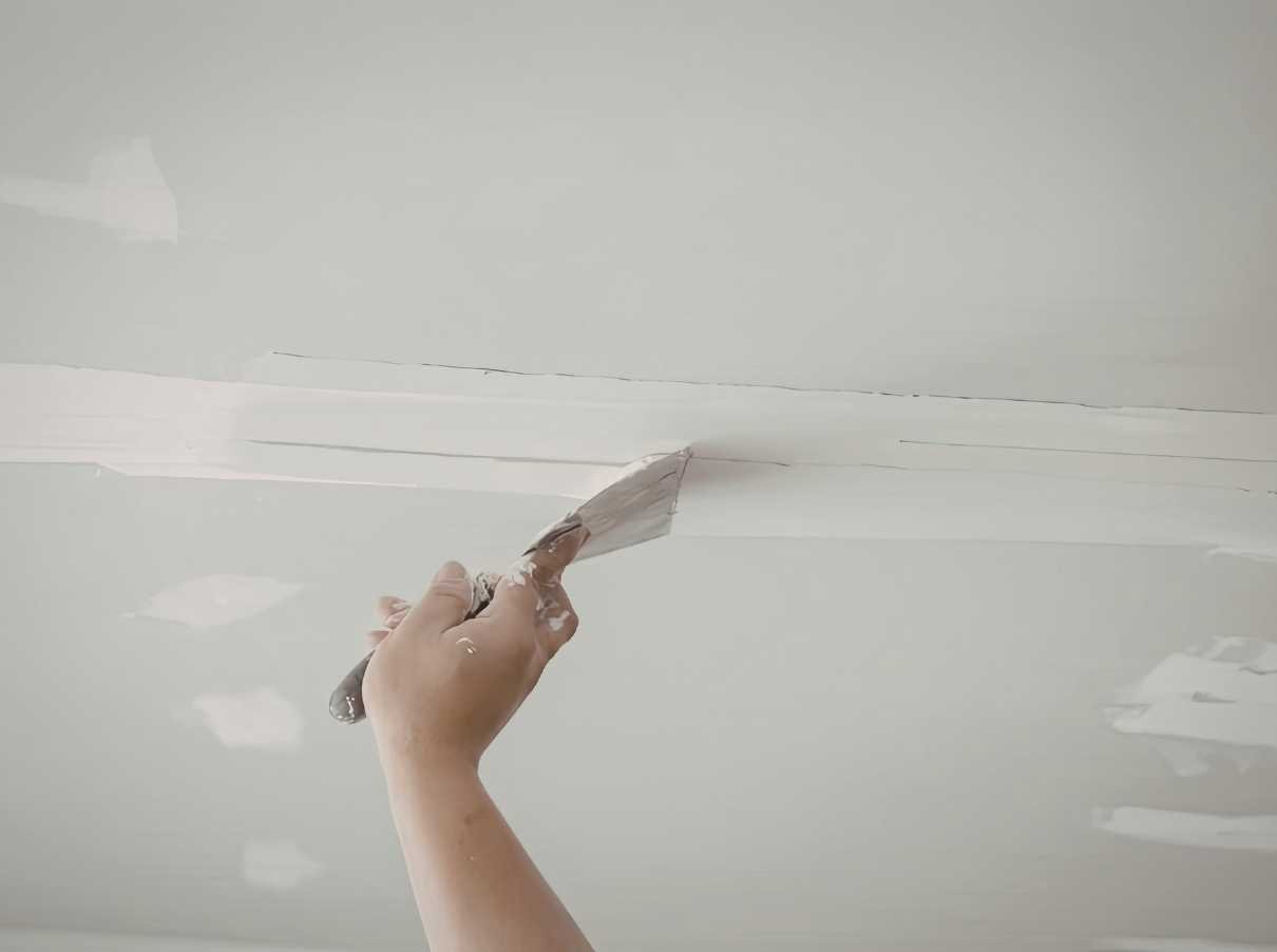 Image of drywall being repaired - Manhattan, KS - Fox Home Innovations